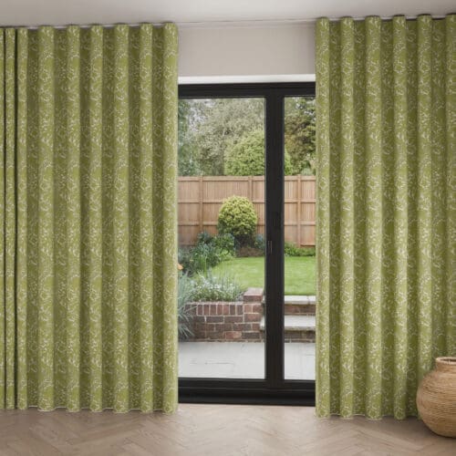William Morris At Home Compton Silhouette Velvet Apple Wave Curtain