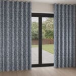 William Morris At Home Compton Silhouette Velvet Indigo Wave Curtain