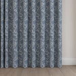 William Morris At Home Compton Silhouette Velvet Indigo Wave Curtain