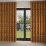 William Morris At Home Compton Silhouette Velvet Terracotta Wave Curtain