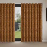 William Morris At Home Compton Silhouette Velvet Terracotta Wave Curtain