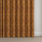 William Morris At Home Compton Silhouette Velvet Terracotta Wave Curtain