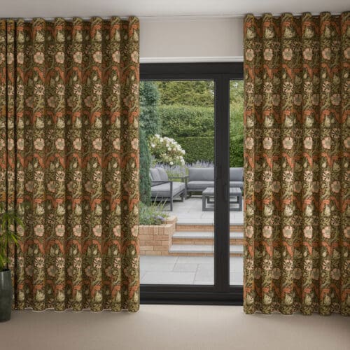 William Morris At Home Compton Velvet Brick Wave Curtain