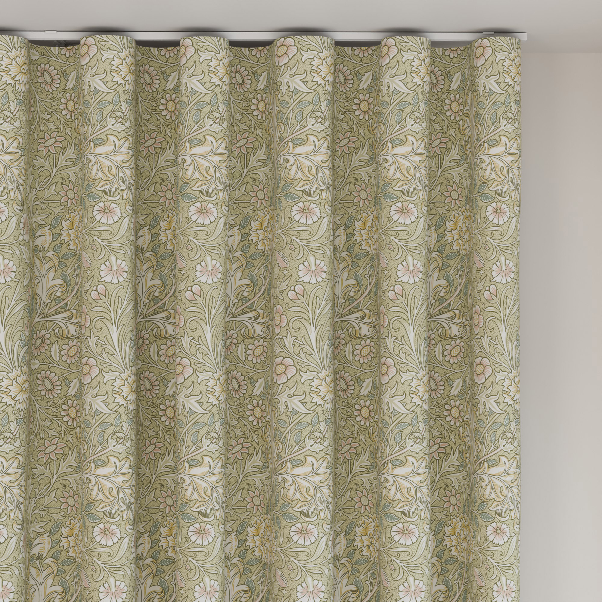 William Morris At Home Double Bough Apple Wave Curtain - Image 6