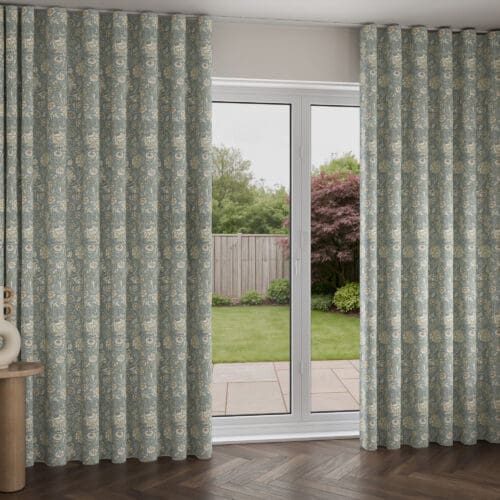 William Morris At Home Double Bough Bluebird Wave Curtain
