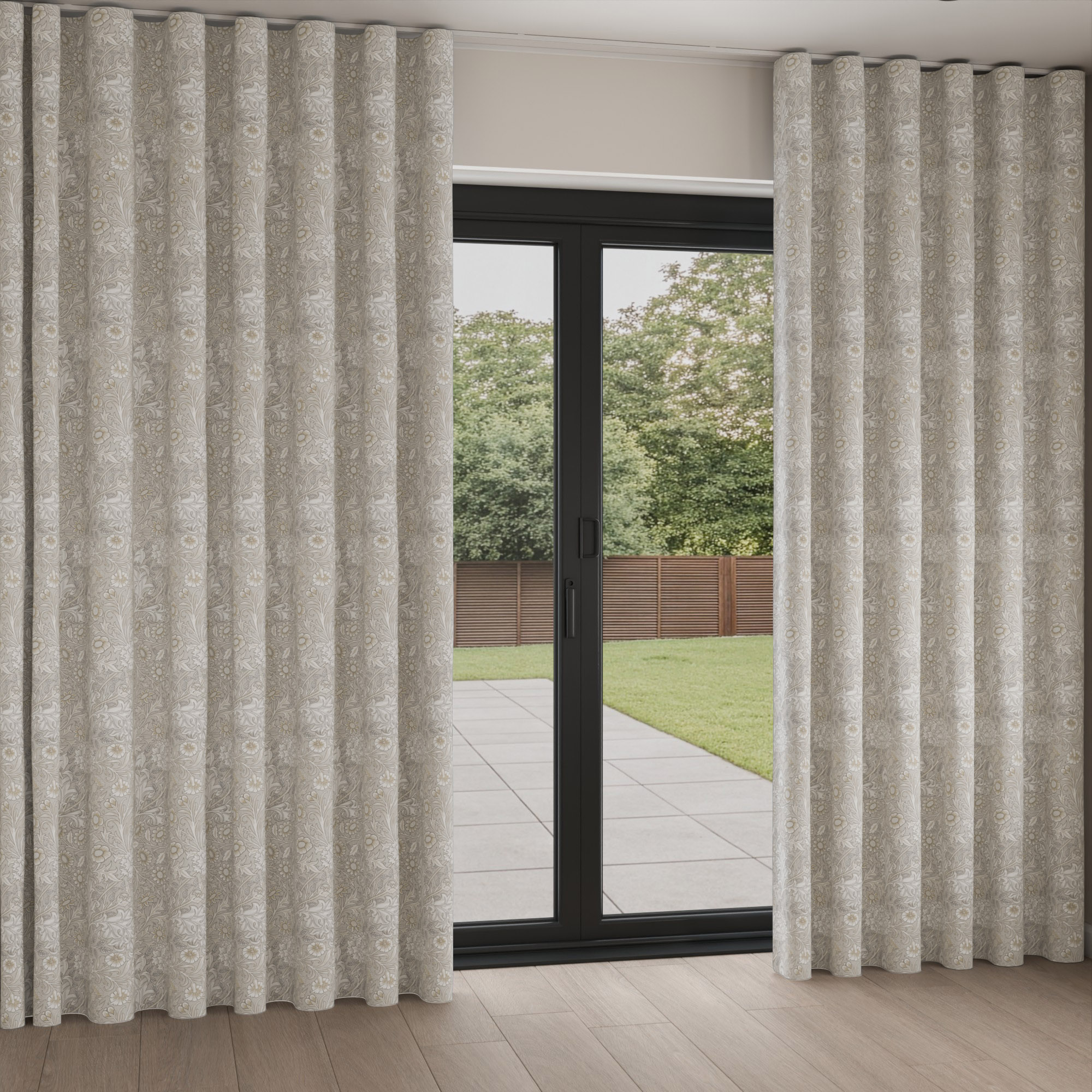 William Morris At Home Double Bough Barley Wave Curtain - Image 2
