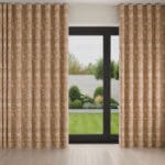 William Morris At Home Double Bough Terracotta Wave Curtain