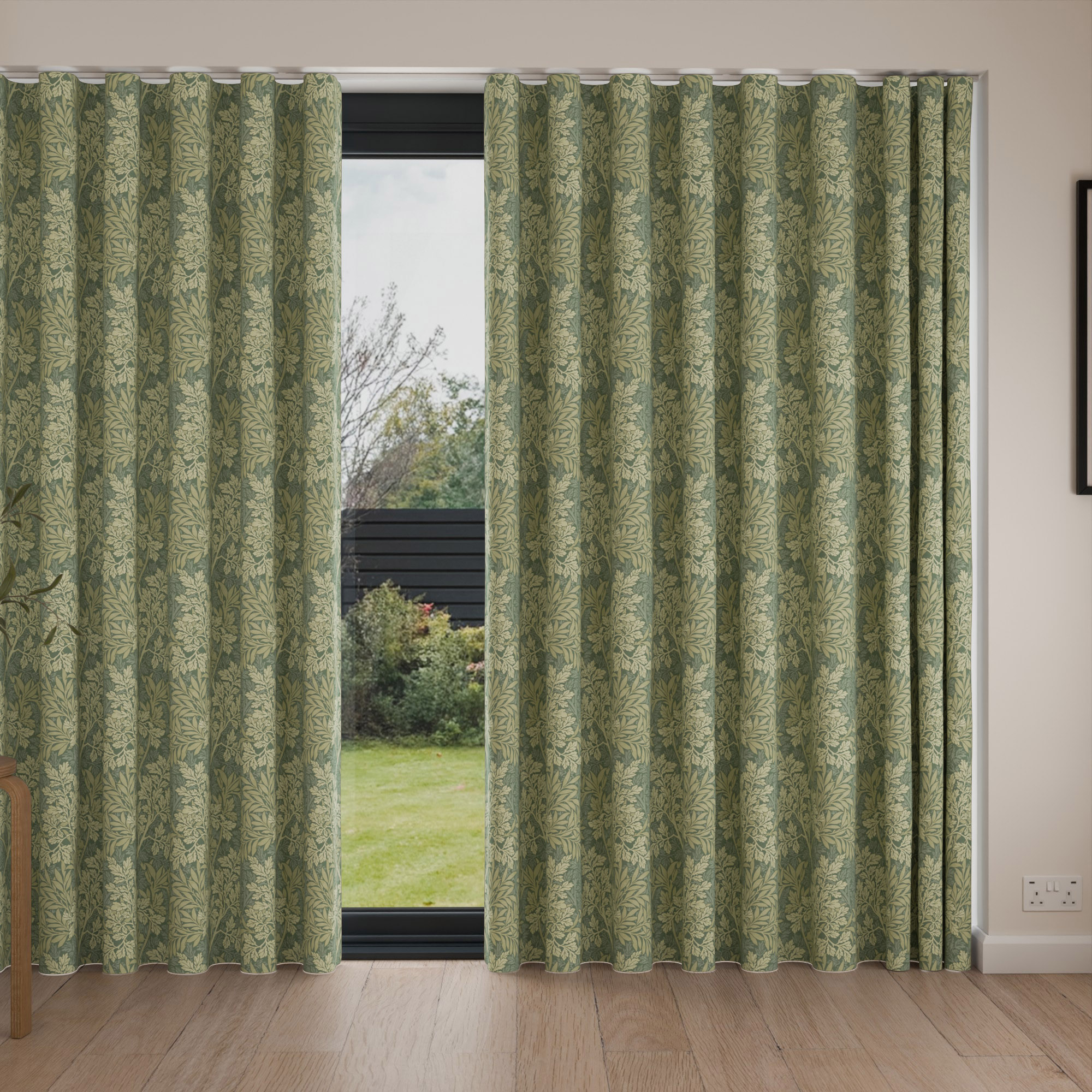 William Morris At Home Foliage Apple Wave Curtain - Image 4