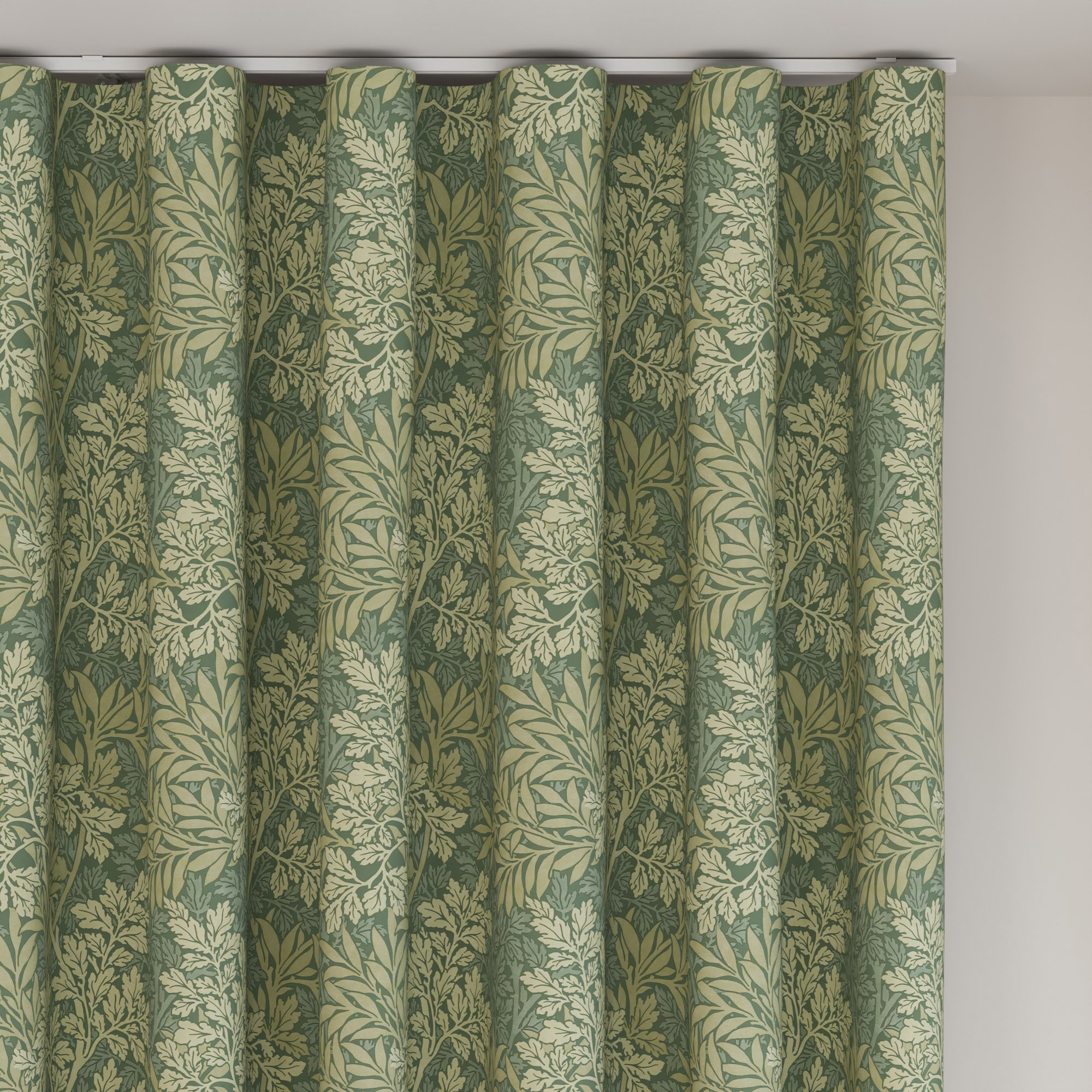 William Morris At Home Foliage Apple Wave Curtain - Image 6