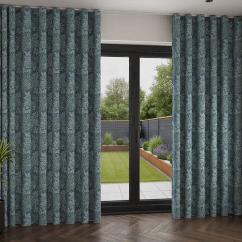 William Morris At Home Foliage Indigo Wave Curtain