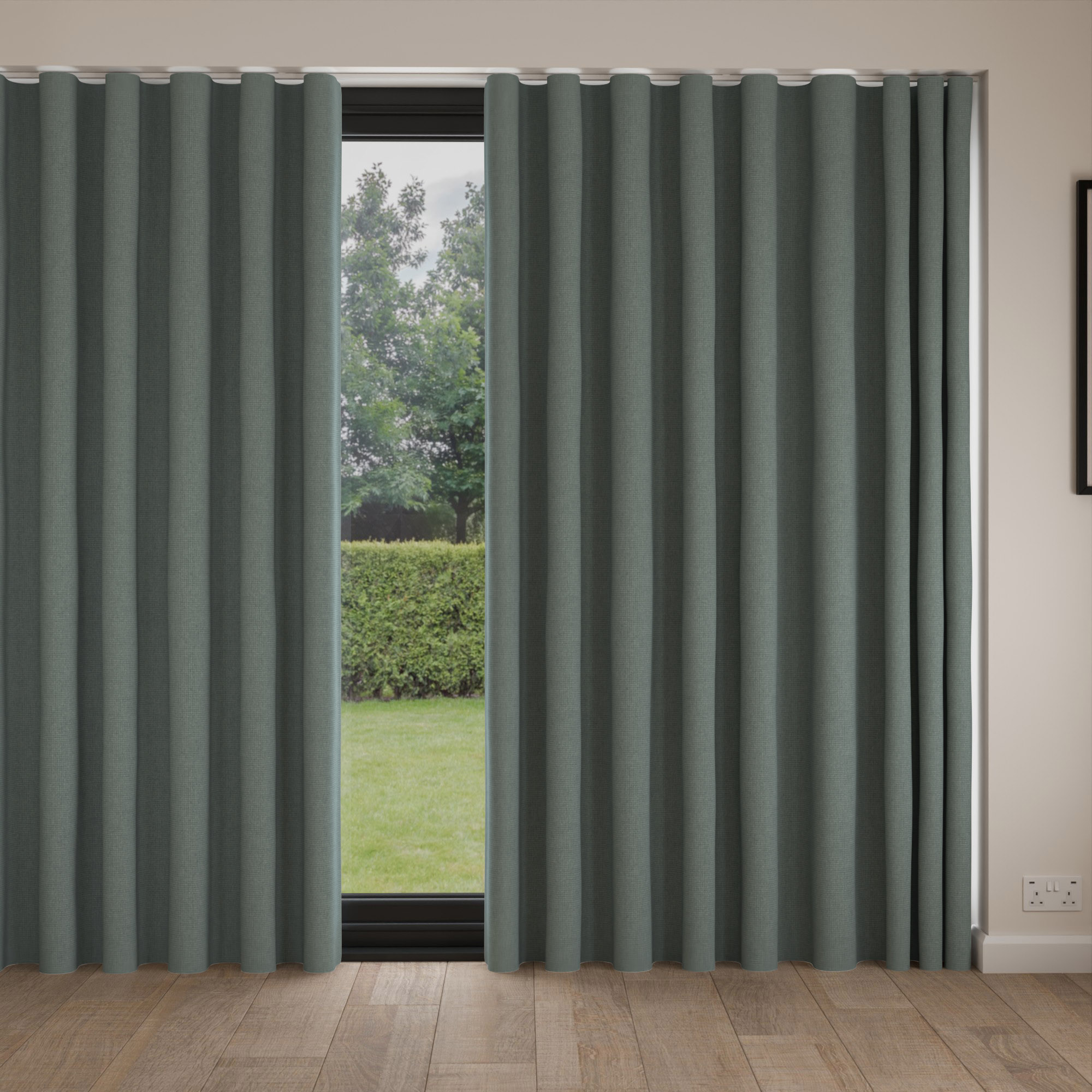 William Morris At Home Reed Mineral Wave Curtain - Image 4