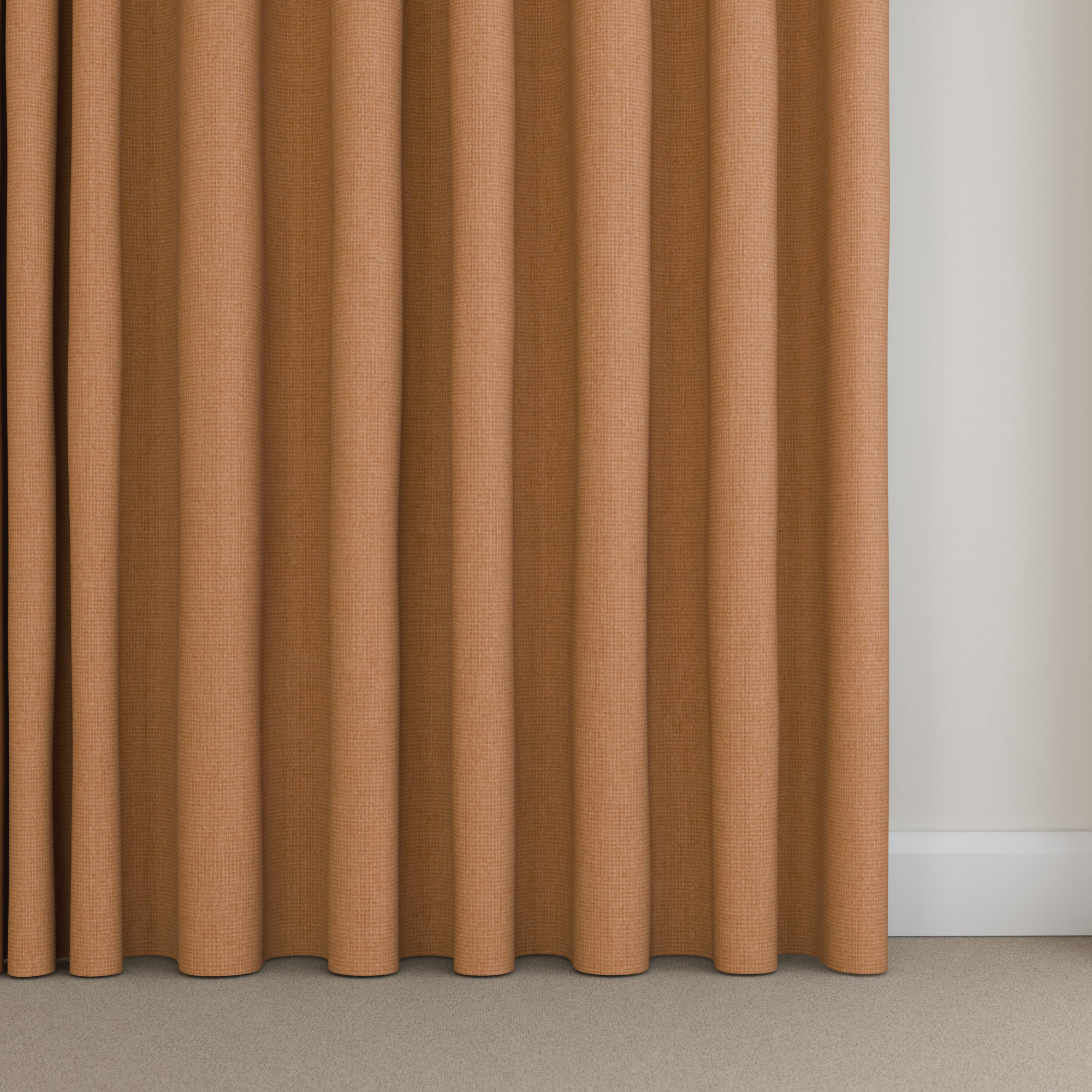 William Morris At Home Reed Terracotta Wave Curtain - Image 5
