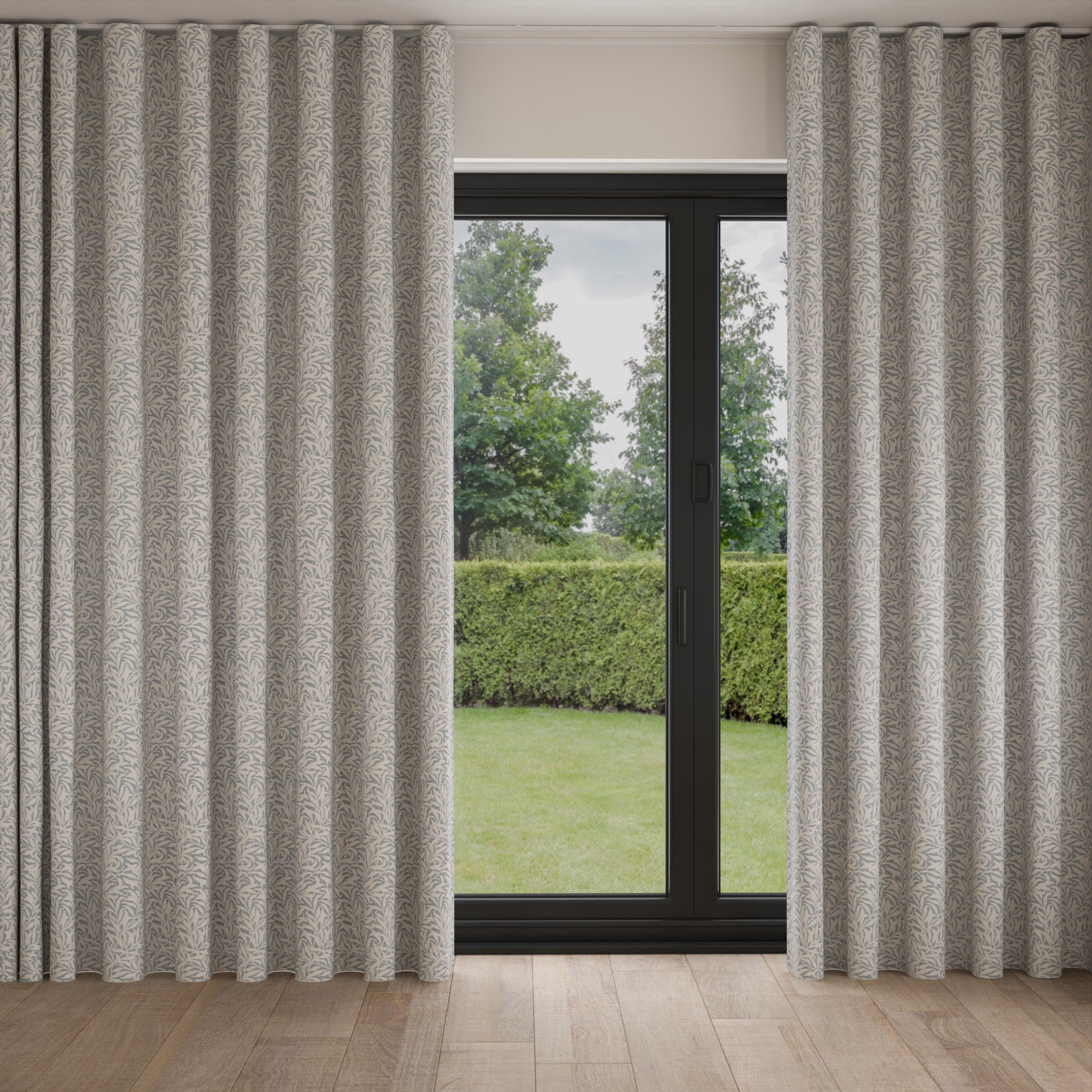 William Morris At Home Willow Bough Woven Sky Wave Curtain - Image 3