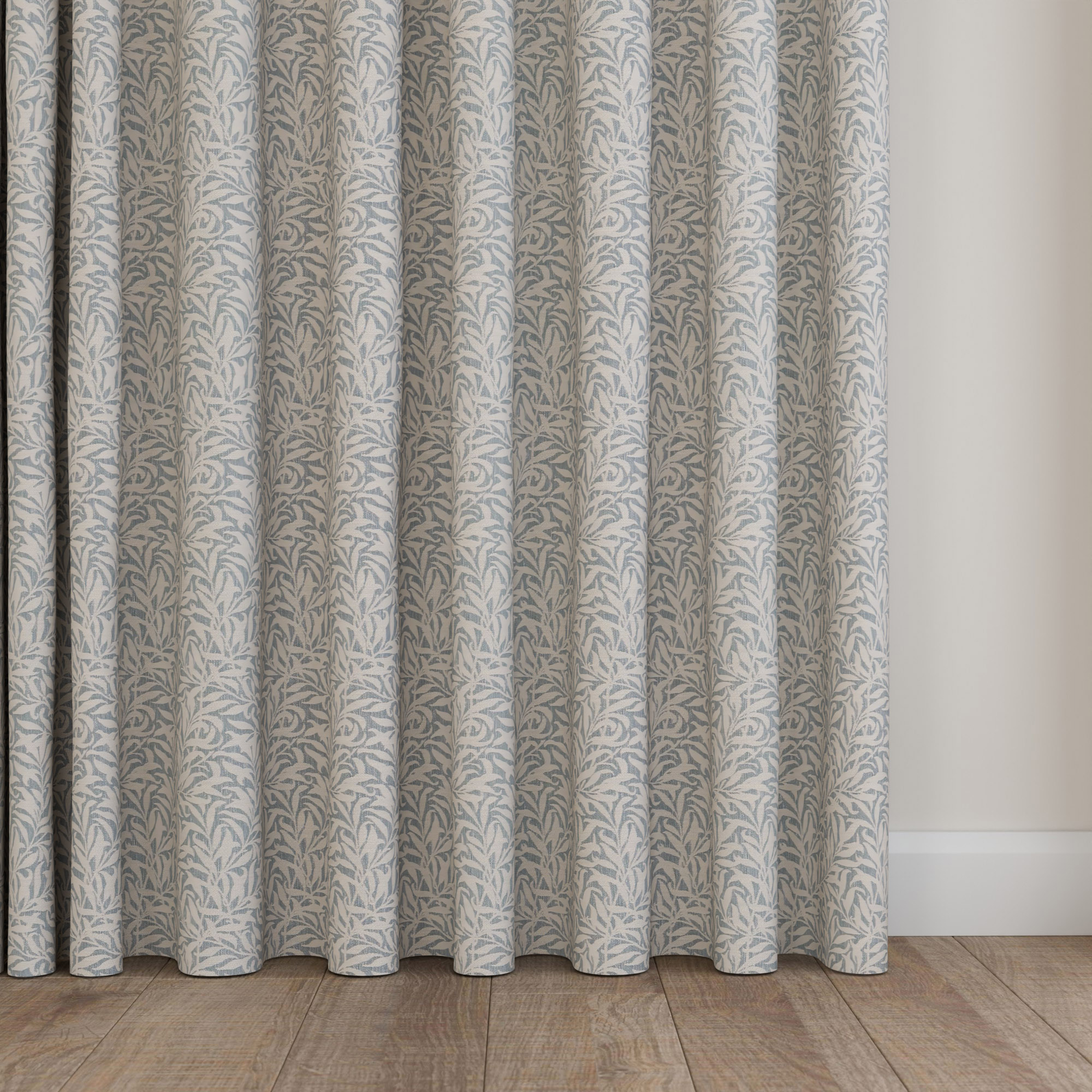 William Morris At Home Willow Bough Woven Sky Wave Curtain - Image 5