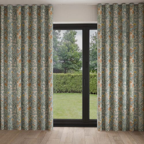 William Morris At Home Woodland Weeds Bluebird Wave Curtain