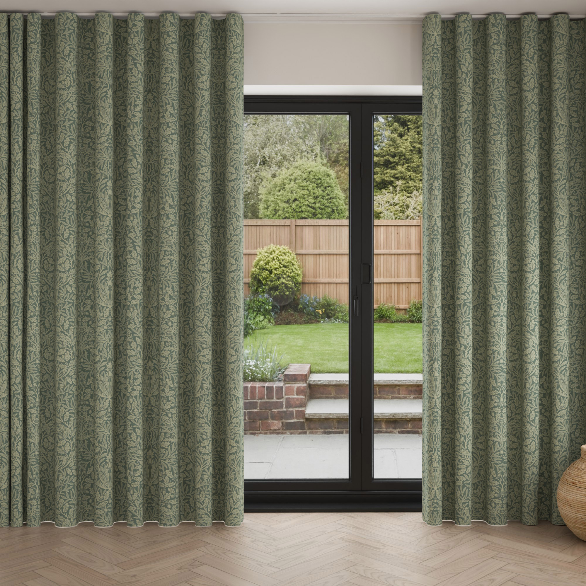 William Morris At Home Acorn Eucalyptus Wave Curtain - Image 3