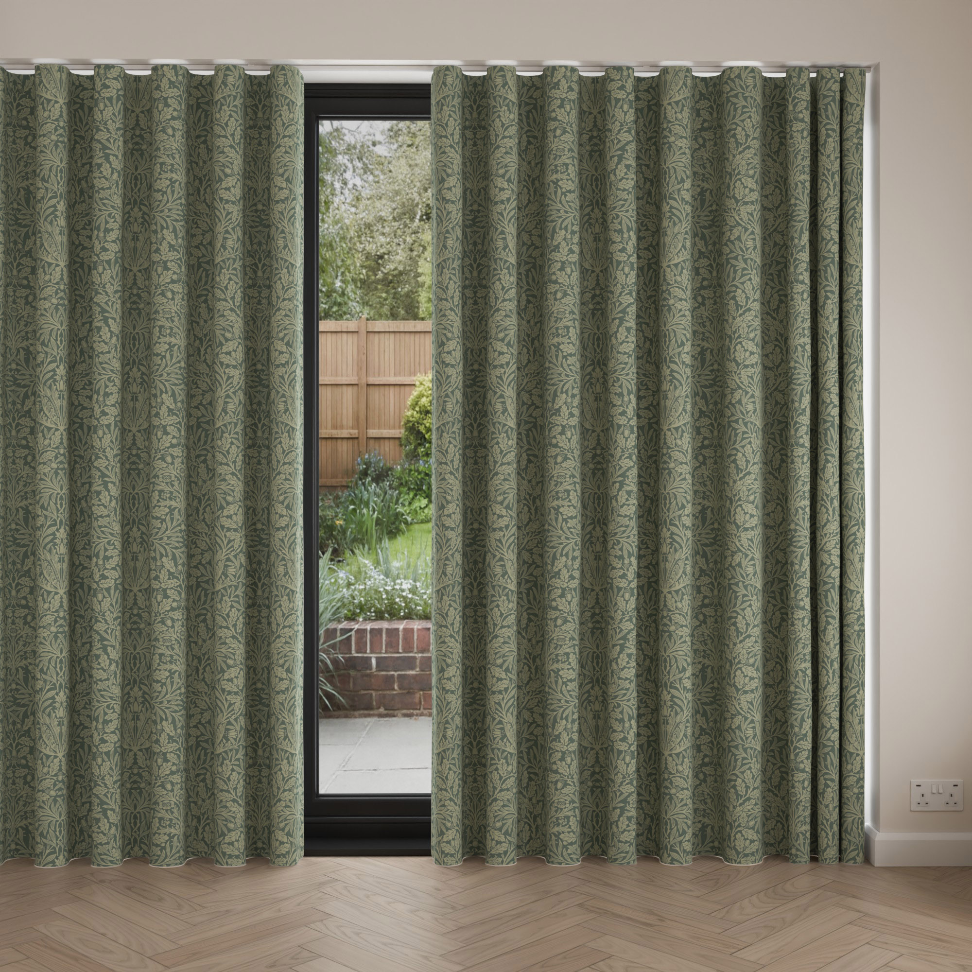 William Morris At Home Acorn Eucalyptus Wave Curtain - Image 4