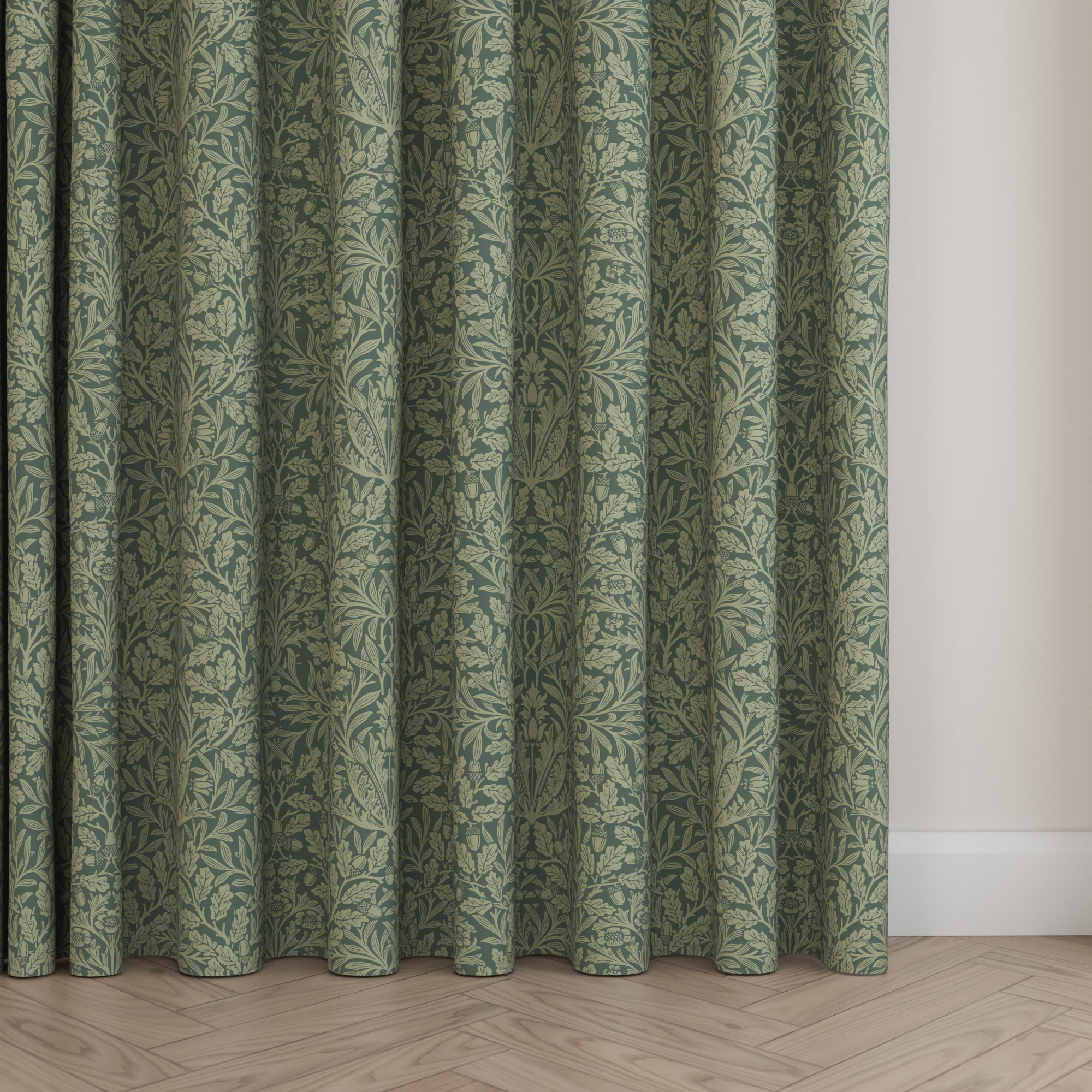 William Morris At Home Acorn Eucalyptus Wave Curtain - Image 5