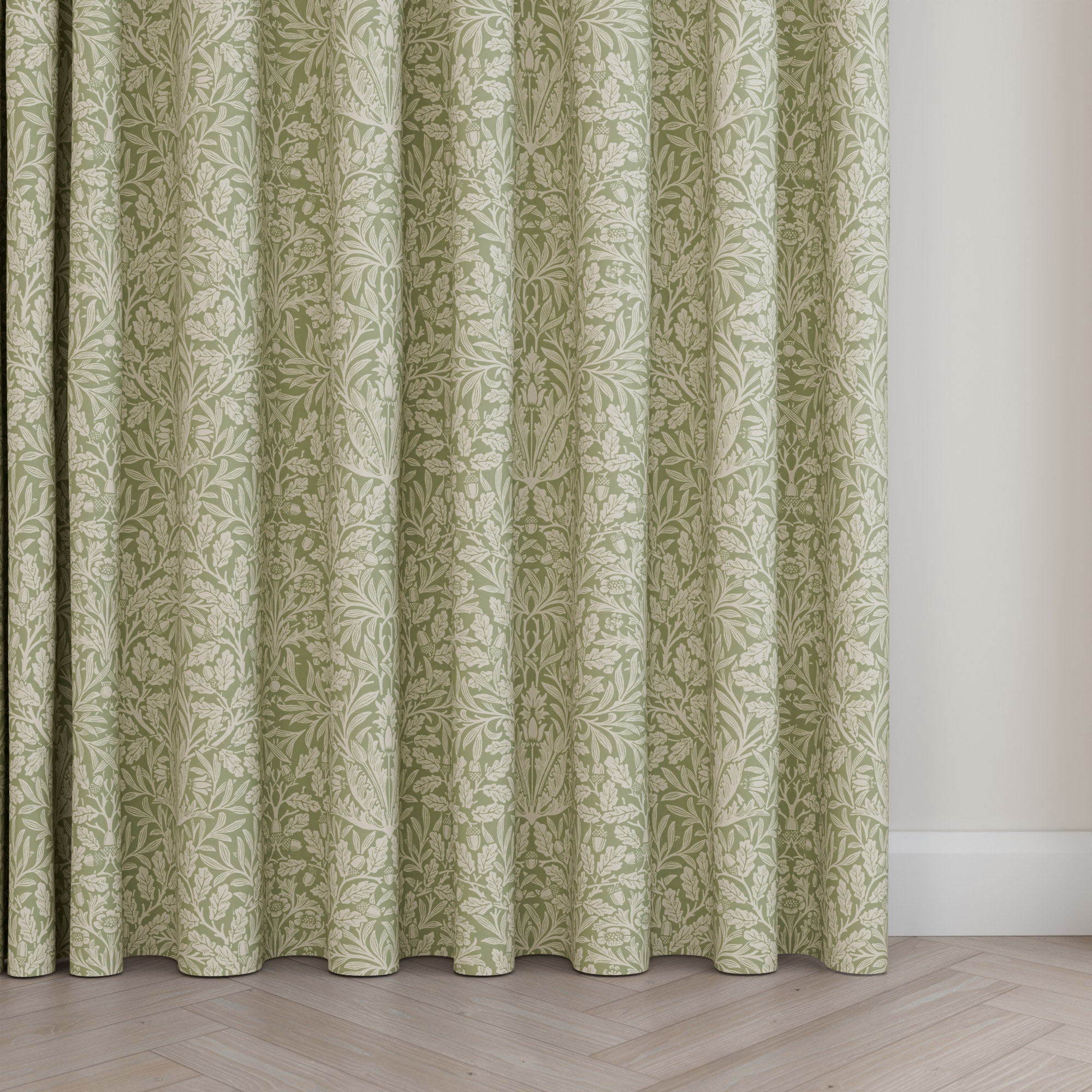 William Morris At Home Acorn Lichen Wave Curtain - Image 5