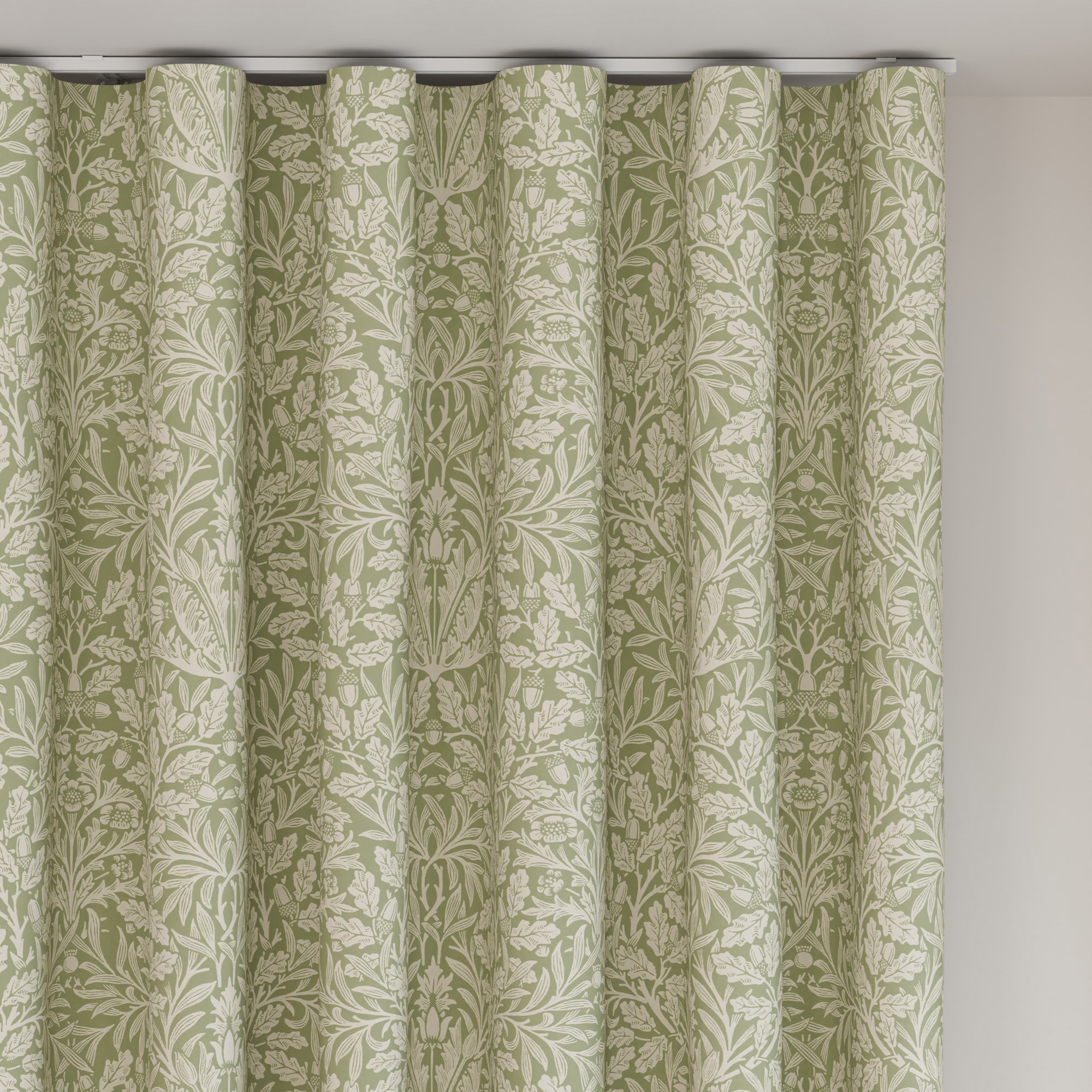 William Morris At Home Acorn Lichen Wave Curtain - Image 6