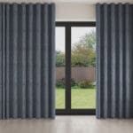 William Morris At Home Bird and Anemone Woven Midnight Wave Curtain