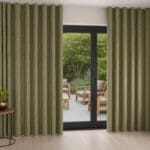 William Morris At Home Bird and Anemone Woven Moss Wave Curtain