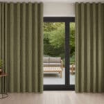 William Morris At Home Bird and Anemone Woven Moss Wave Curtain
