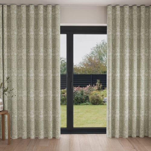 William Morris At Home Brother Rabbit Woven Sage Wave Curtain