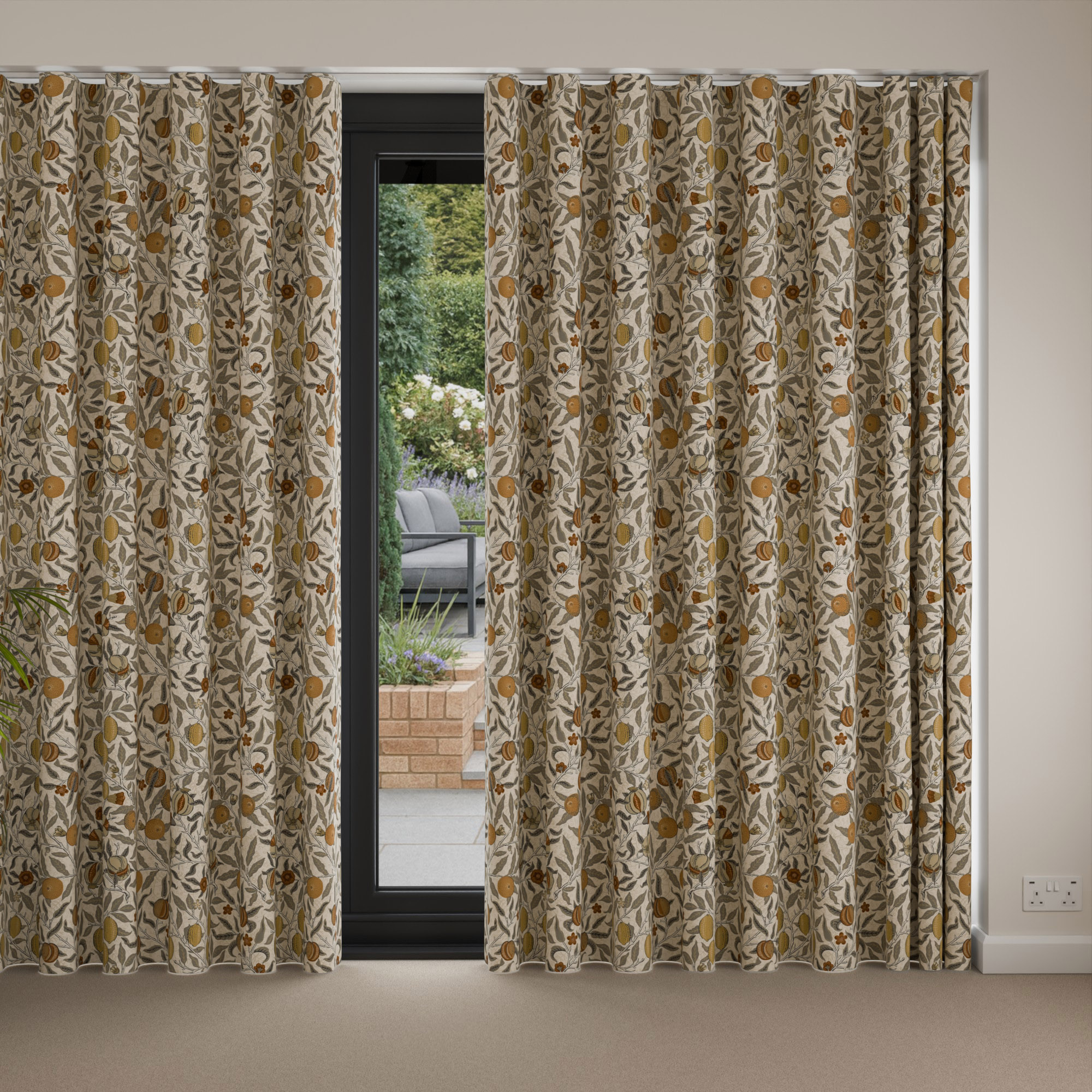 William Morris At Home Fruit Flax Wave Curtain - Image 4