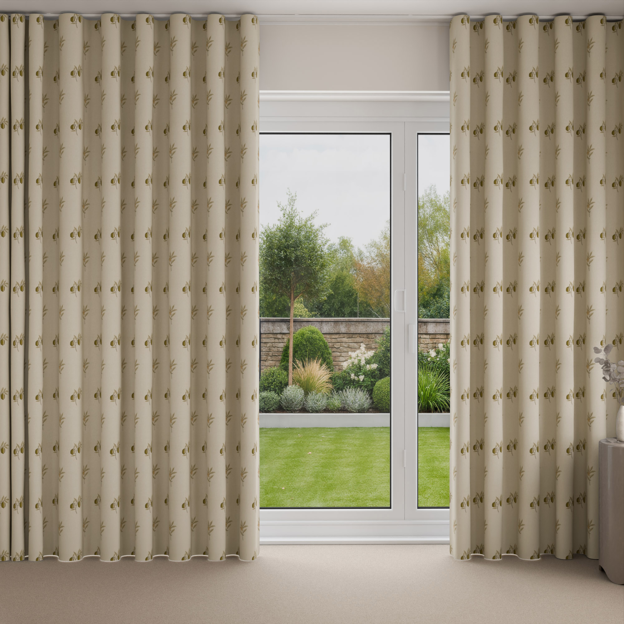 William Morris At Home Fruit Embroidery Honey Wave Curtain - Image 3