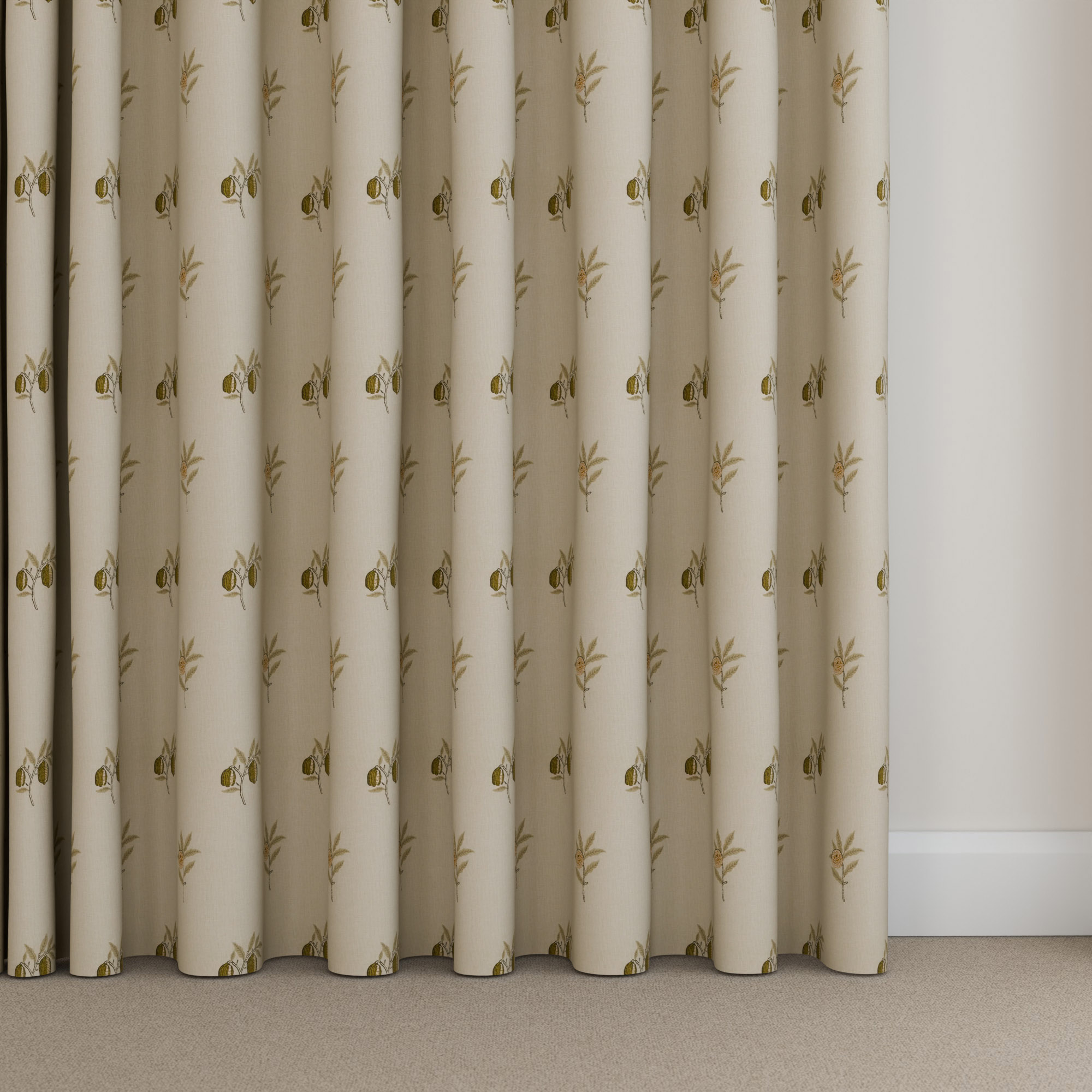 William Morris At Home Fruit Embroidery Honey Wave Curtain - Image 5