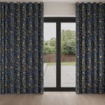 William Morris At Home Fruit Velvet Midnight Wave Curtain
