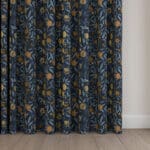 William Morris At Home Fruit Velvet Midnight Wave Curtain