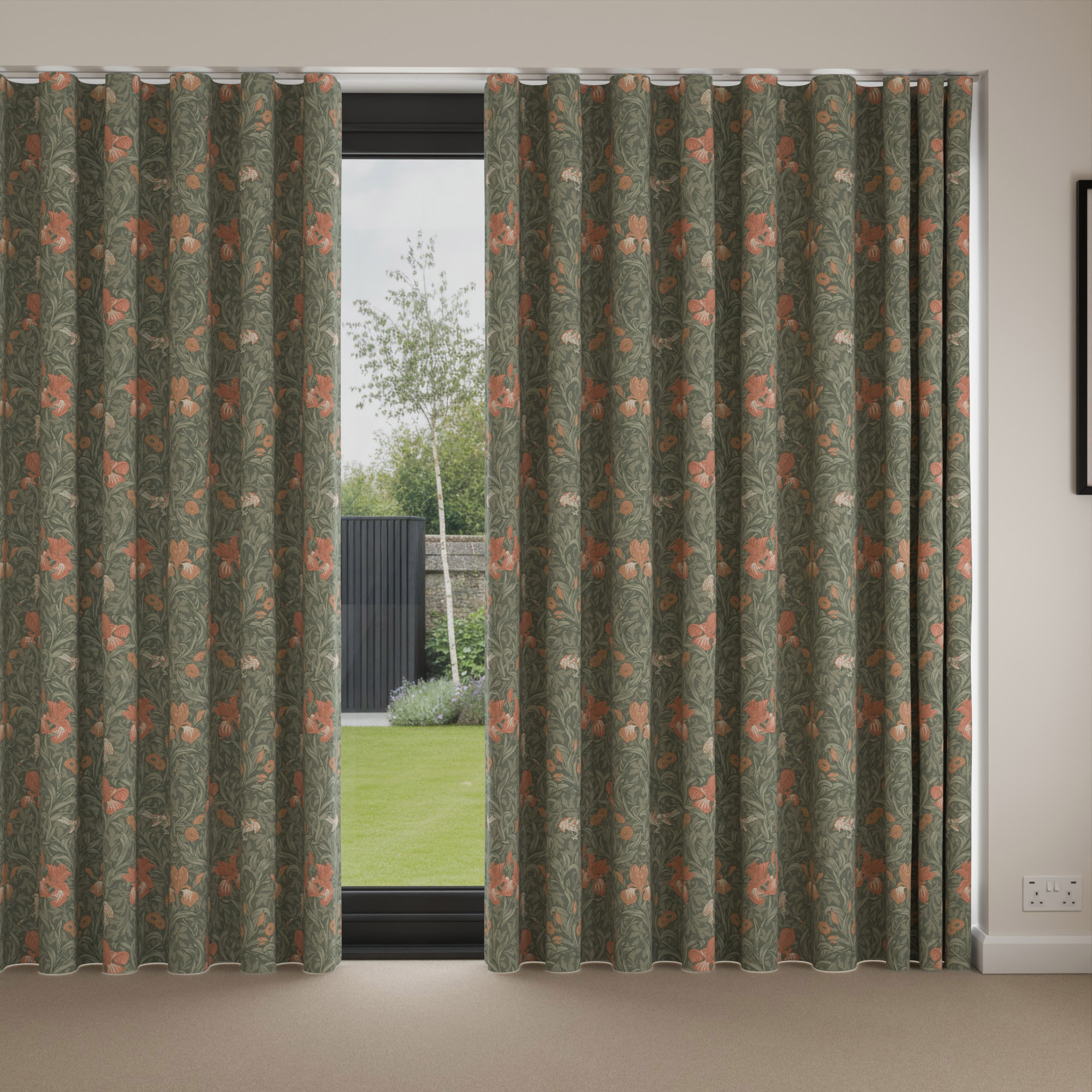 William Morris At Home Iris Sage Wave Curtain - Image 4