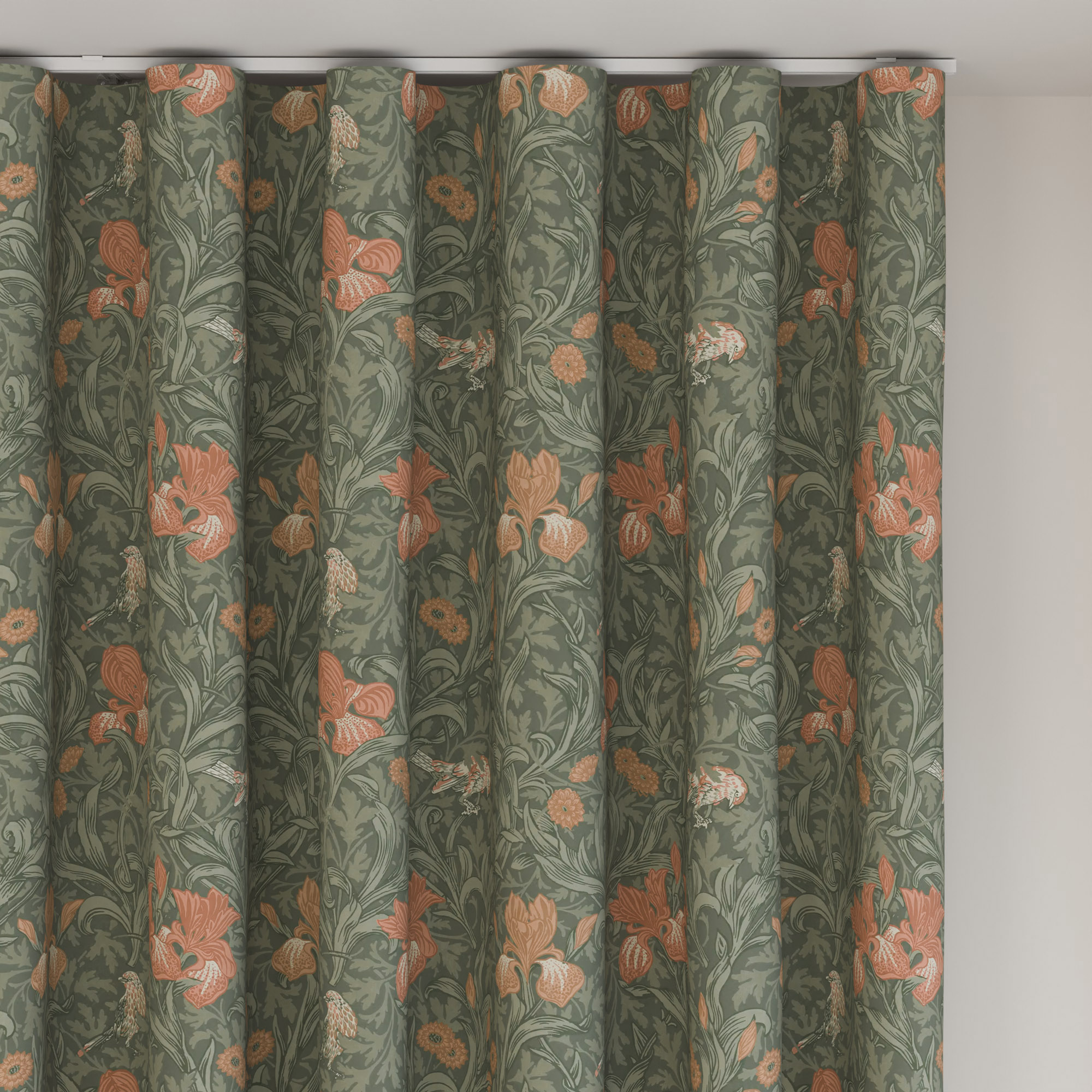 William Morris At Home Iris Sage Wave Curtain - Image 6