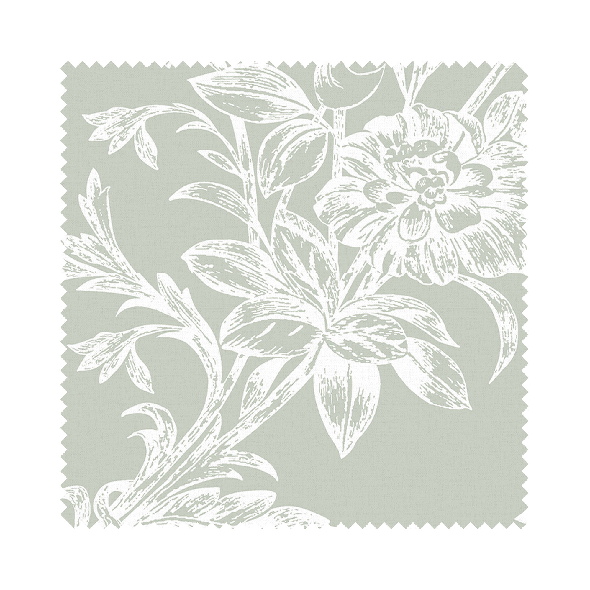 Laura Ashley Lloyd Sage Green Wave Curtain - Image 7