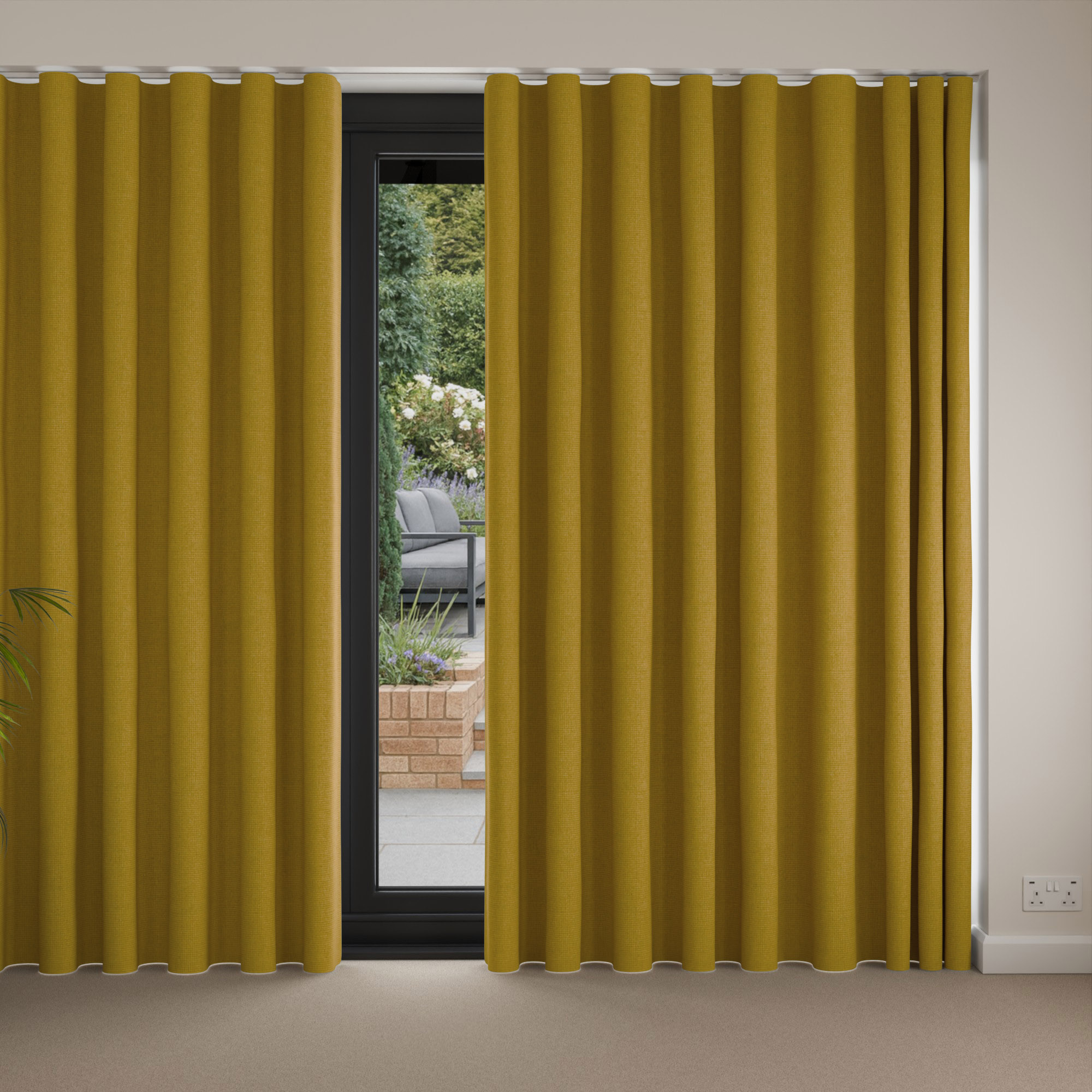 William Morris At Home Reed Sunflower Wave Curtain - Image 4