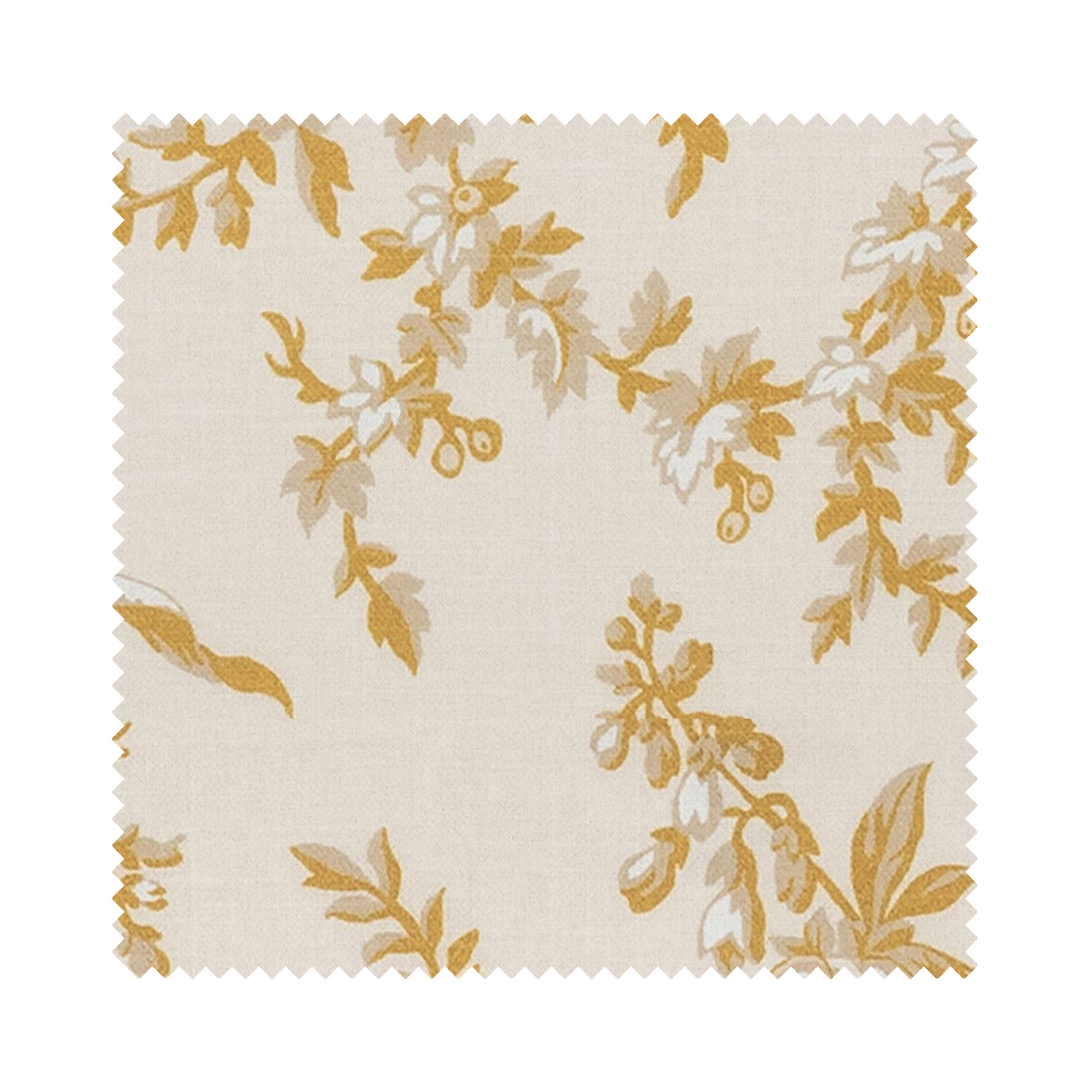 Laura Ashley Picardie Ochre Wave Curtain - Image 7