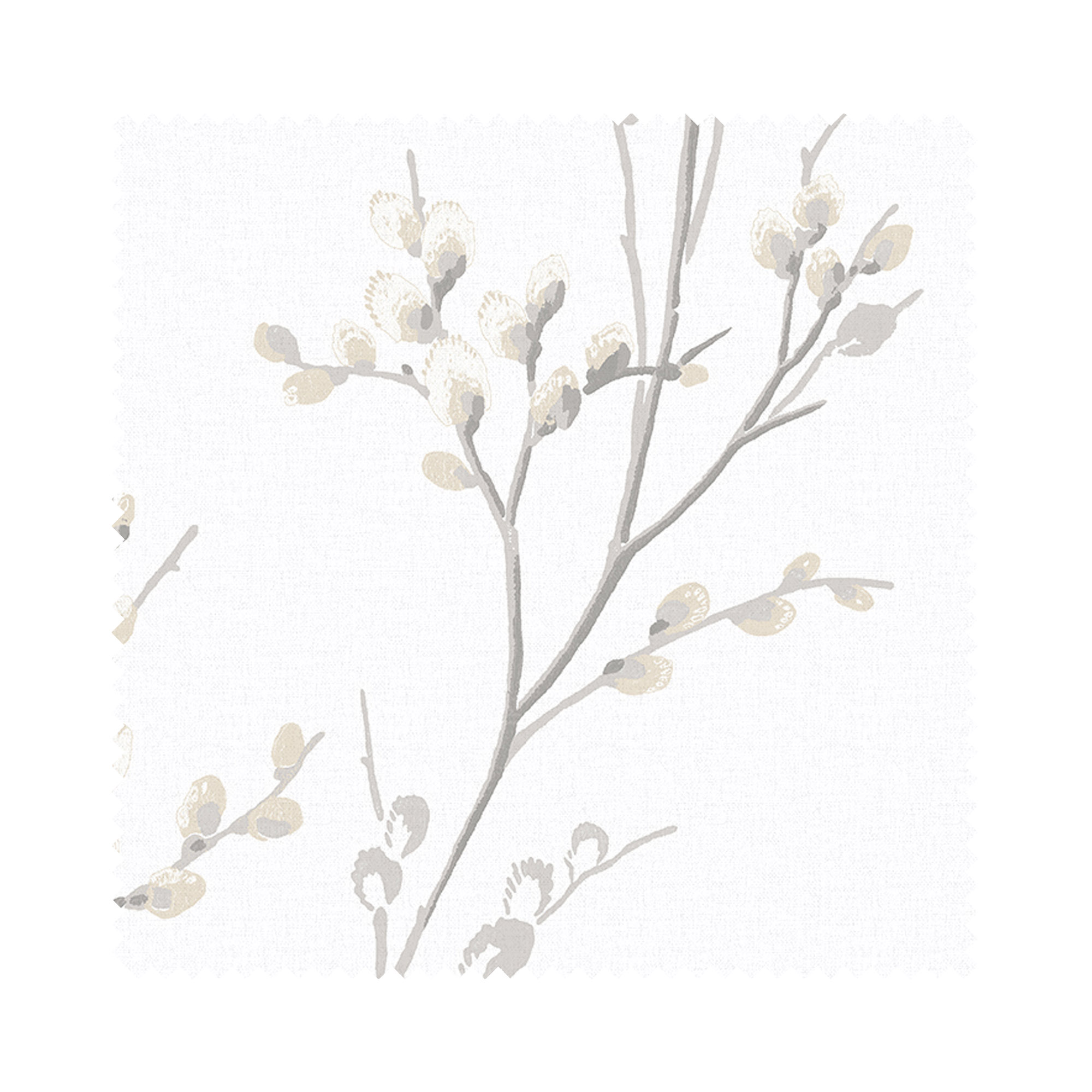 Laura Ashley Pussy Willow Dove Grey Wave Curtain - Image 7