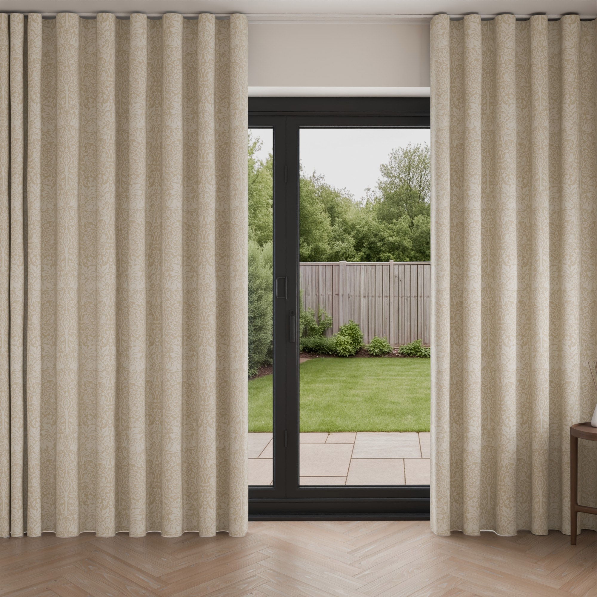 William Morris At Home Brother Rabbit Woven Oat Wave Curtain - Image 3