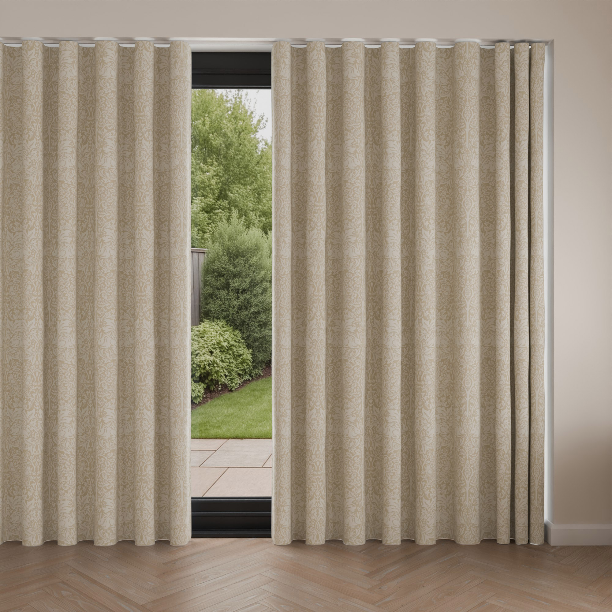 William Morris At Home Brother Rabbit Woven Oat Wave Curtain - Image 4