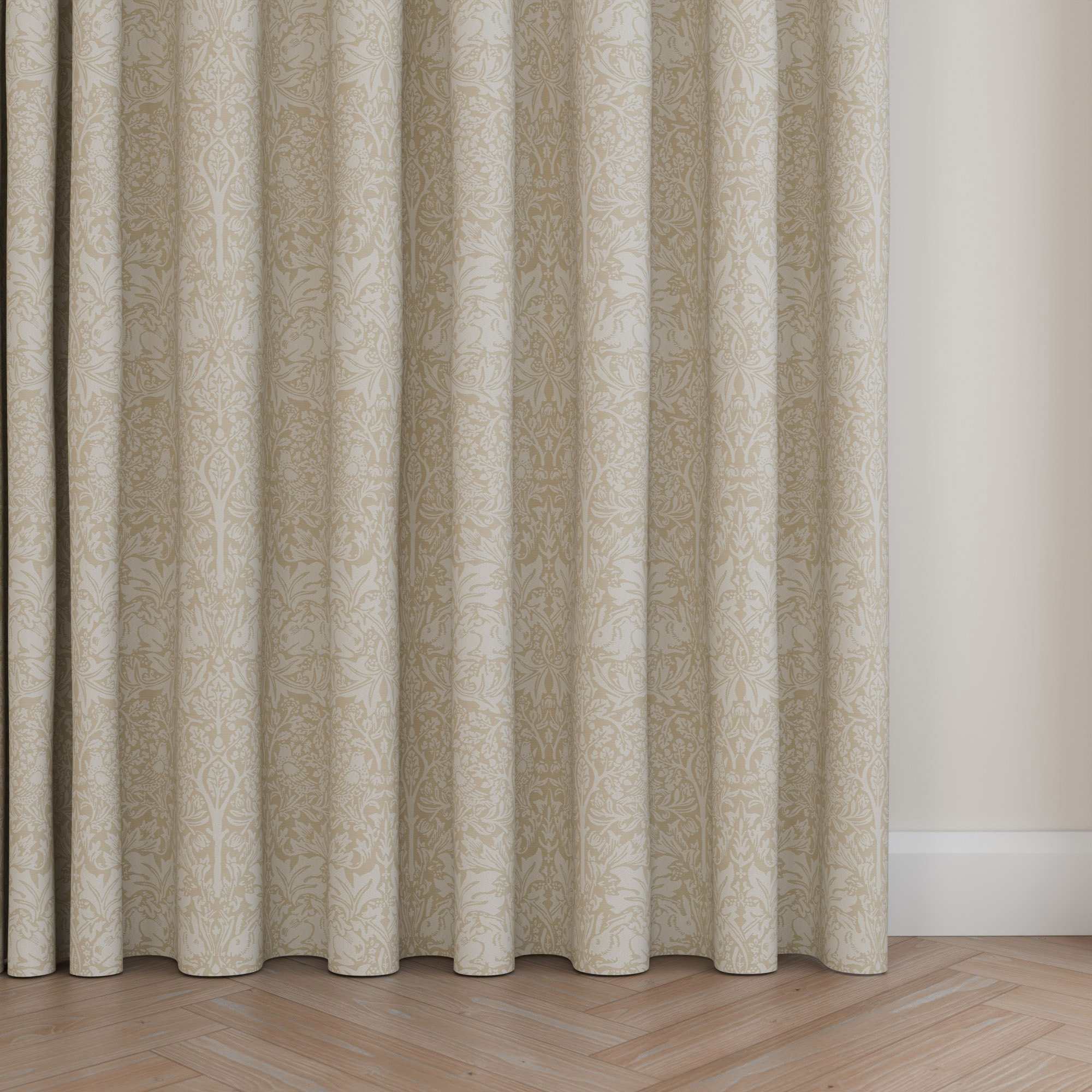 William Morris At Home Brother Rabbit Woven Oat Wave Curtain - Image 5