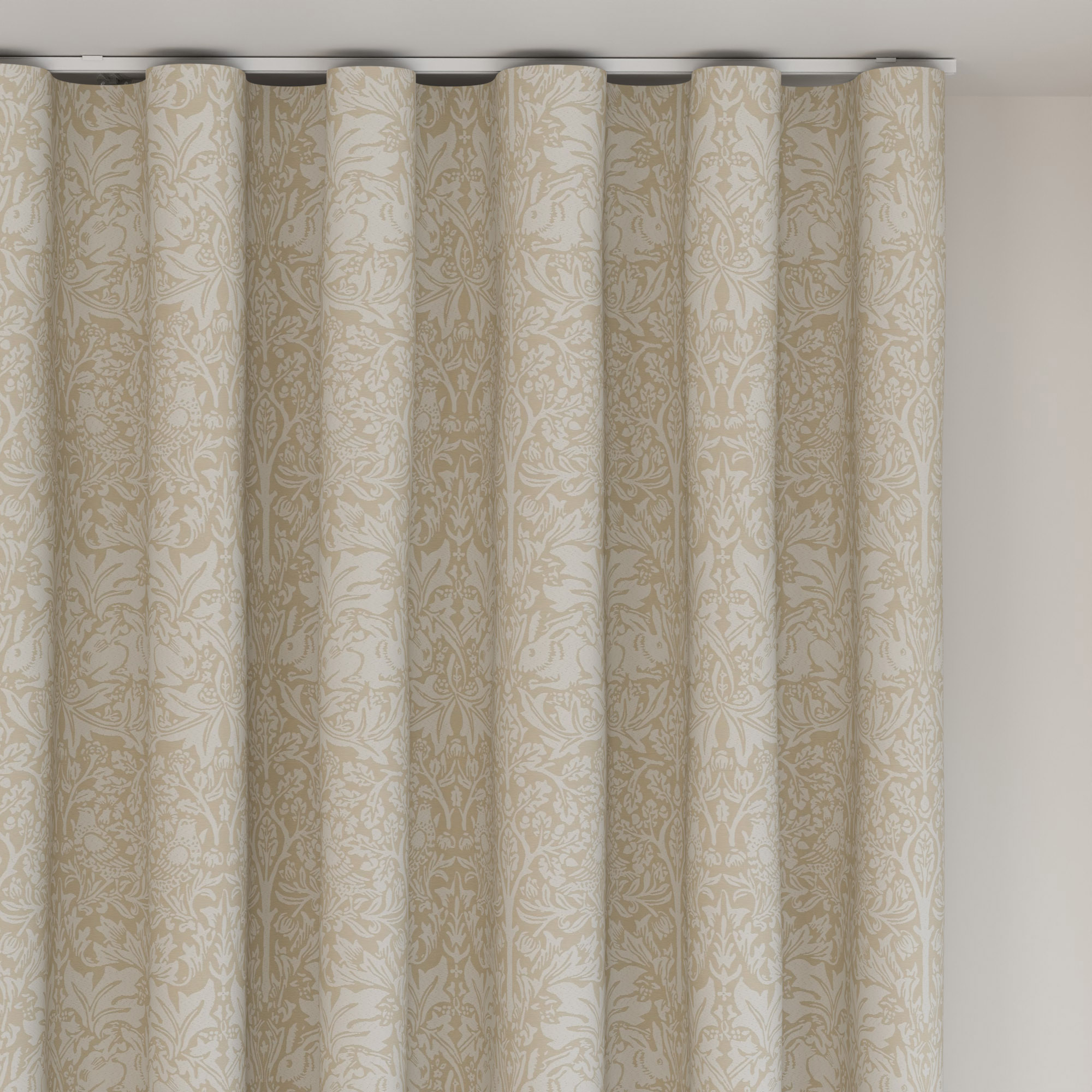 William Morris At Home Brother Rabbit Woven Oat Wave Curtain - Image 6