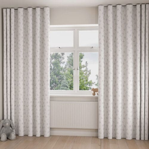 Laura Ashley A'hoy Alphabet Pale Steel Wave Curtain