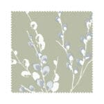 Laura Ashley Pussy Willow Moss Green Wave Curtain