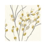 Laura Ashley Pussy Willow Ochre Yellow Wave Curtain