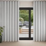 Laura Ashley Abingdon Slate White Wave Curtain