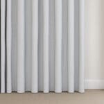 Laura Ashley Abingdon Slate White Wave Curtain