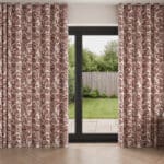 Laura Ashley Adain Palace Crimson Red Wave Curtain
