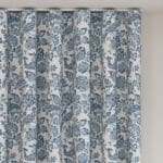 Laura Ashley Adain Palace Dark Seaspray Blue Wave Curtain